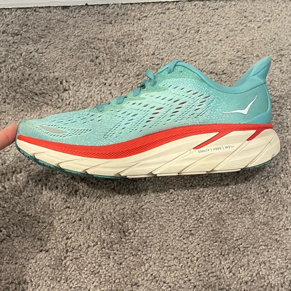 Hoka One One Womens Clifton 8 1119394 AEBL Blue Running Shoes Size 8.5 B - Picture 2 of 9